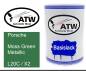 Preview: Porsche, Moss Green Metallic, L20C / X2: 500ml Lackdose, von ATW Autoteile West.